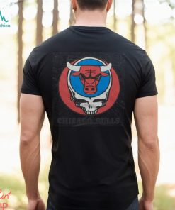 NBA x Grateful Dead x Bulls Skull Shirt