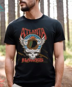 NBA x Grateful Dead x Hawks Skull Shirt