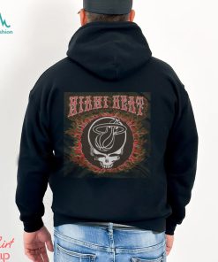 NBA x Grateful Dead x Heat Flaming Skull Shirt