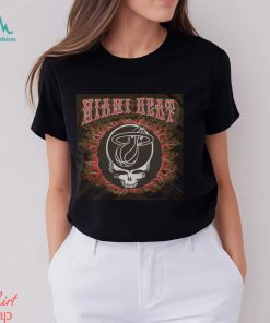 NBA x Grateful Dead x Heat Flaming Skull Shirt