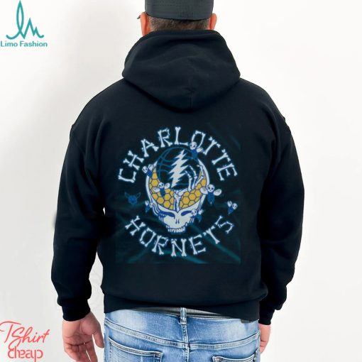 NBA x Grateful Dead x Hornets Skull Shirt
