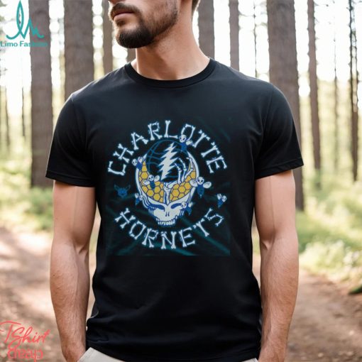 NBA x Grateful Dead x Hornets Skull Shirt