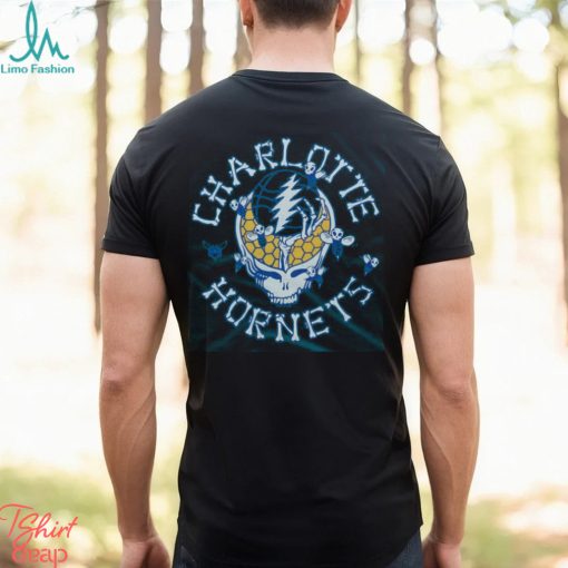 NBA x Grateful Dead x Hornets Skull Shirt