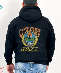 NBA x Grateful Dead x Jazz Skull Shirt