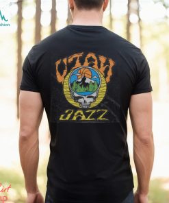 NBA x Grateful Dead x Jazz Skull Shirt