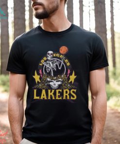 NBA x Grateful Dead x Lakers Skull Shirt