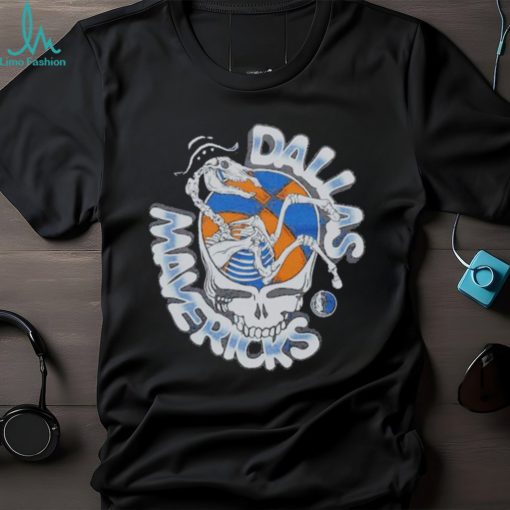 NBA x Grateful Dead x Mavs Skull Shirt