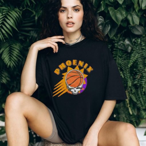 NBA x Grateful Dead x Phoenix Suns Skull 2024 T Shirt