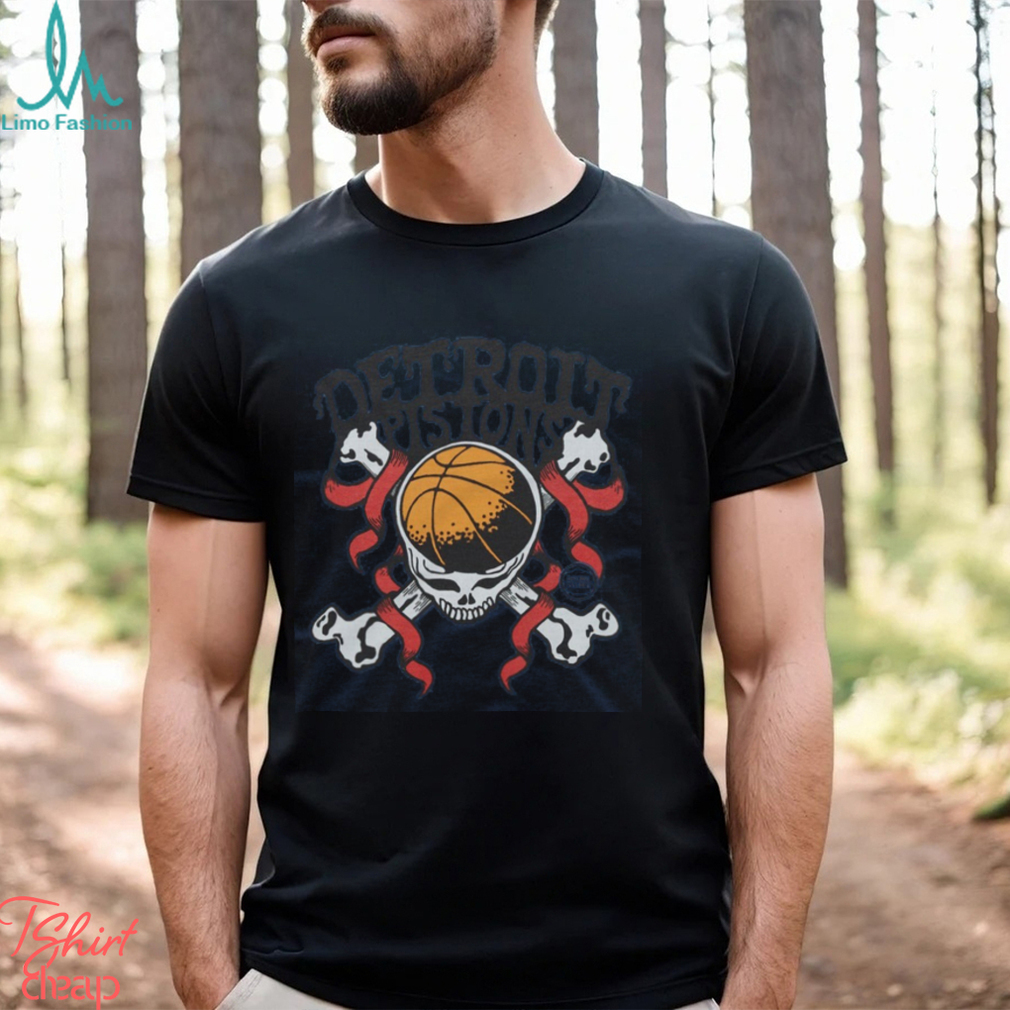NBA x Grateful Dead x Pistons Skull Shirt NBA x Grateful Dead x Pistons Skull Shirt