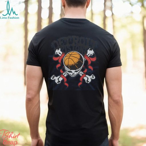 NBA x Grateful Dead x Pistons Skull Shirt