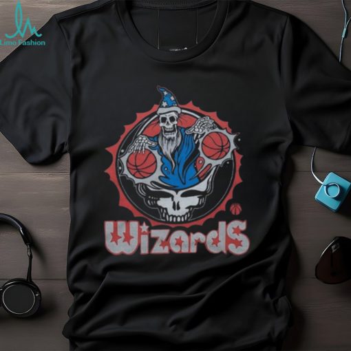 NBA x Grateful Dead x Washington Wizards Skull 2024 T Shirt