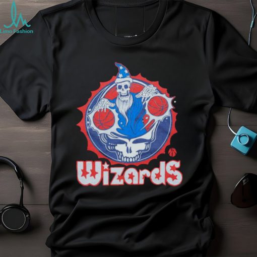 NBA x Grateful Dead x Wizards Skull Shirt