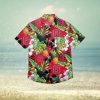 Nebraska Cornhuskers Black Floral Hawaiian Shirt