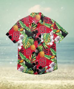 NC State Wolfpack Floral Hawaiian Shirt