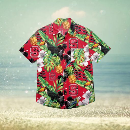 NC State Wolfpack Floral Hawaiian Shirt