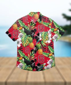 NC State Wolfpack Floral Hawaiian Shirt