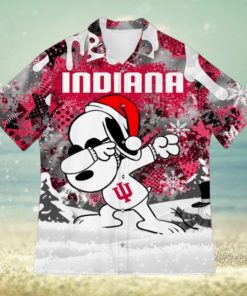 NCAA Indiana Hoosiers Snoopy Ugly Christmas Hawaiian Shirt