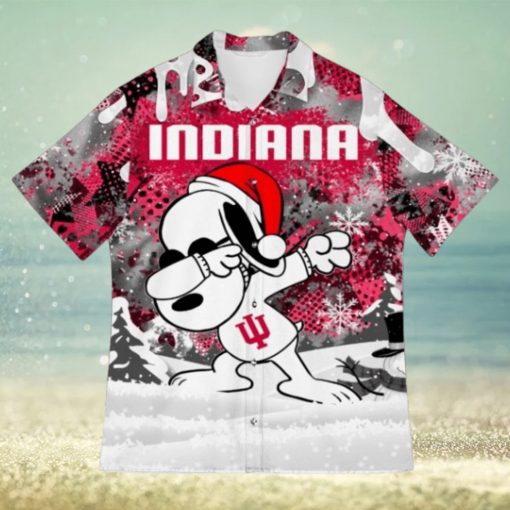 NCAA Indiana Hoosiers Snoopy Ugly Christmas Hawaiian Shirt