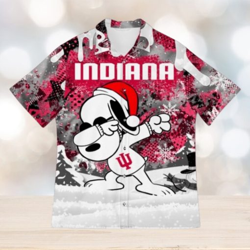 NCAA Indiana Hoosiers Snoopy Ugly Christmas Hawaiian Shirt