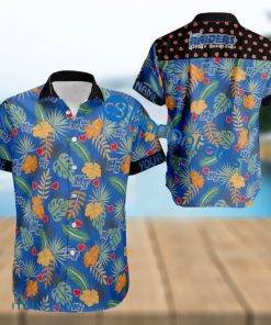 NCAA Middle Tenn Blue Raiders Heart Pattern Hawaiian Shirt