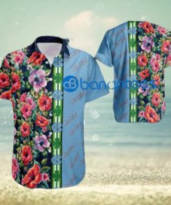 NCAA North Carolina Tar Heels Hibiscus Flower Logo Hawaiian Shirt Gift Patricks Day