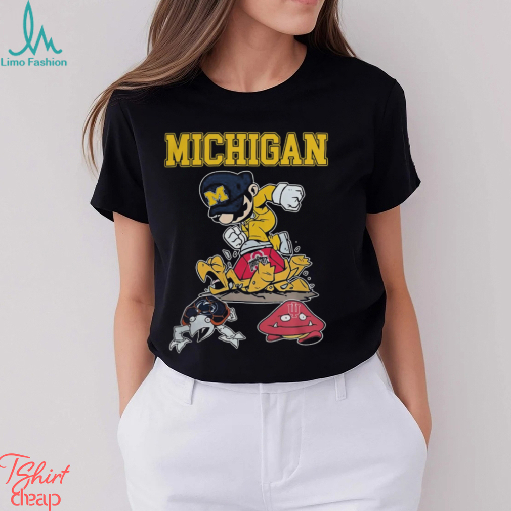 NCAA Shop Super Mario Michigan Wolverines Stomp Ohio State Buckeyes, Penn State And Indiana Hoosiers Shirt NCAA Shop Super Mario Michigan Wolverines Stomp Ohio State Buckeyes, Penn State And Indiana Hoosiers Shirt