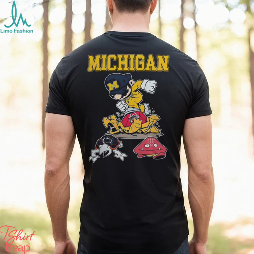 NCAA Shop Super Mario Michigan Wolverines Stomp Ohio State Buckeyes, Penn State And Indiana Hoosiers Shirt NCAA Shop Super Mario Michigan Wolverines Stomp Ohio State Buckeyes, Penn State And Indiana Hoosiers Shirt