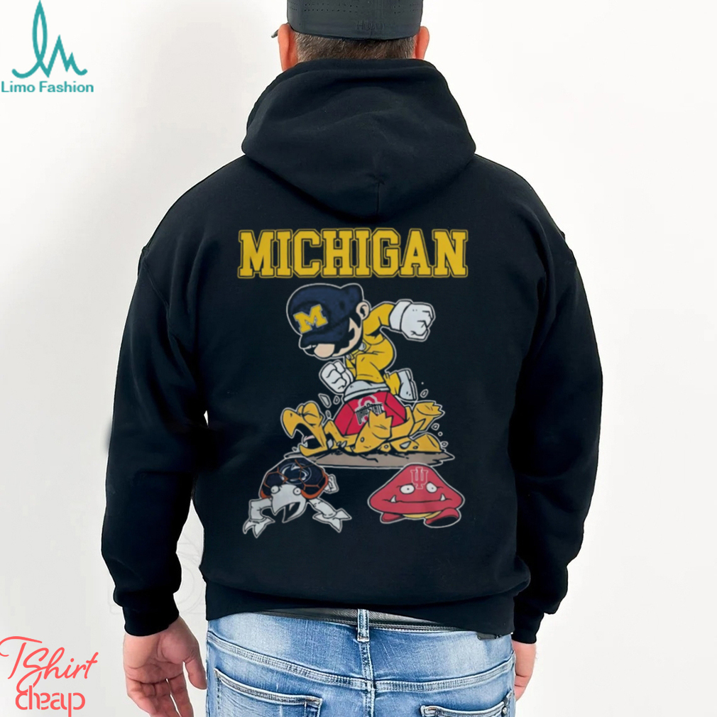 NCAA Shop Super Mario Michigan Wolverines Stomp Ohio State Buckeyes, Penn State And Indiana Hoosiers Shirt NCAA Shop Super Mario Michigan Wolverines Stomp Ohio State Buckeyes, Penn State And Indiana Hoosiers Shirt