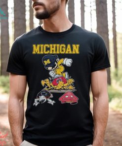 NCAA Shop Super Mario Michigan Wolverines Stomp Ohio State Buckeyes, Penn State And Indiana Hoosiers Shirt
