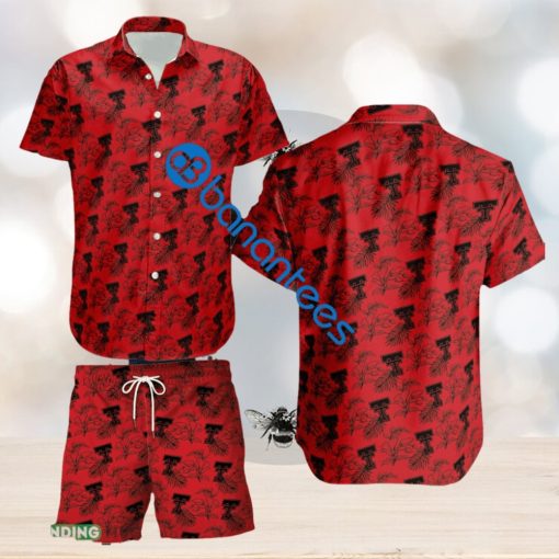 NCAA Texas Tech Red Raiders Combo Hawaiian Shirt & Short Logo Summer Beach