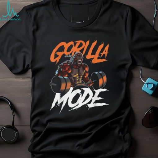 NEW Gorilla Mode Gym Workout Weights Lifting Power T Shirt