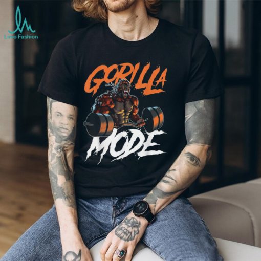 NEW Gorilla Mode Gym Workout Weights Lifting Power T Shirt