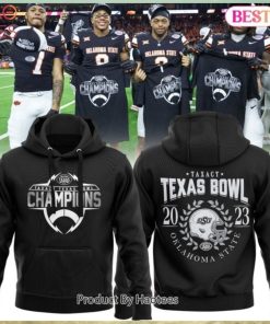 NEW Oklahoma State Cowboys Football TaxAct Texas Bowl Champion Hoodie