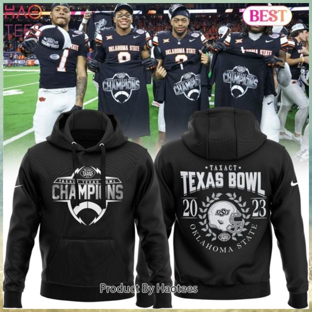 NEW Oklahoma State Cowboys Football TaxAct Texas Bowl Champion Hoodie NEW Oklahoma State Cowboys Football TaxAct Texas Bowl Champion Hoodie