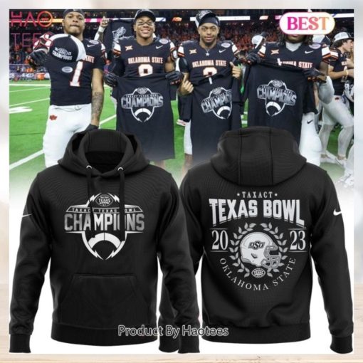 NEW Oklahoma State Cowboys Football TaxAct Texas Bowl Champion Hoodie
