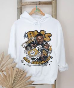 NFL 1996 90s Vintage Jerome Bettis Bus NFL Pittsburgh Steelers Caricature Shirt