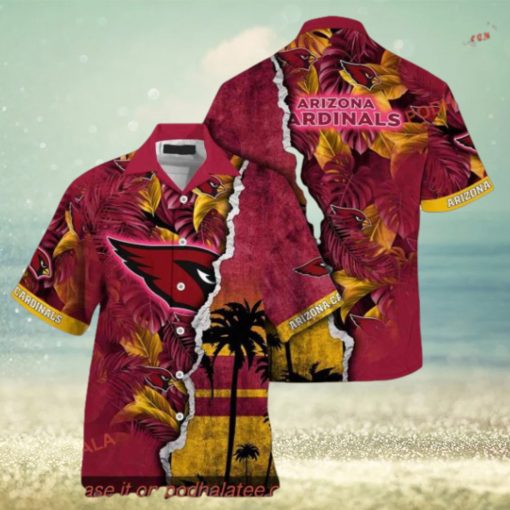 NFL Arizona Cardinals Hawaiian Shirt, Custom Seaside Aloha Shirt