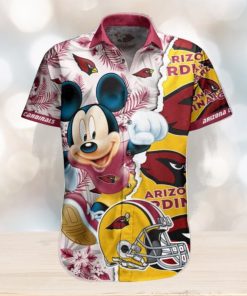 NFL Arizona Cardinals Hawaiian Shirt Mickey Mouse All Over Print For Men And Women