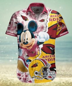 NFL Arizona Cardinals Hawaiian Shirt Mickey Mouse All Over Print For Men And Women