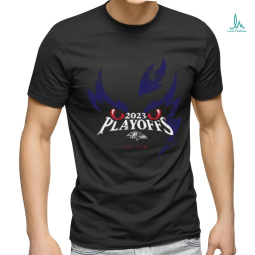 NFL Baltimore Ravens 2023 Playoffs Don’t Blink Logo Unisex T Shirt