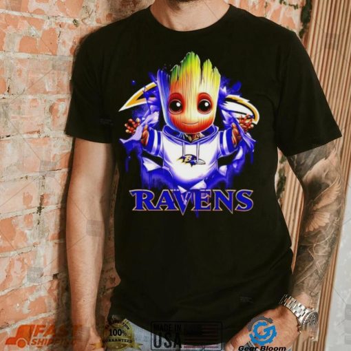 NFL Baltimore Ravens Baby Groot shirt