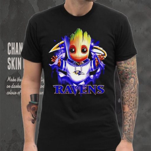 NFL Baltimore Ravens Baby Groot shirt