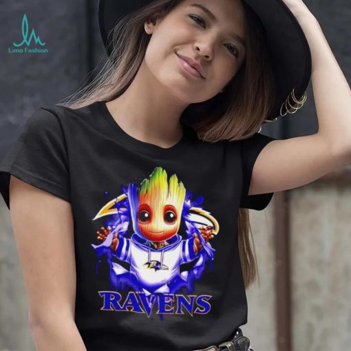 NFL Baltimore Ravens Baby Groot shirt