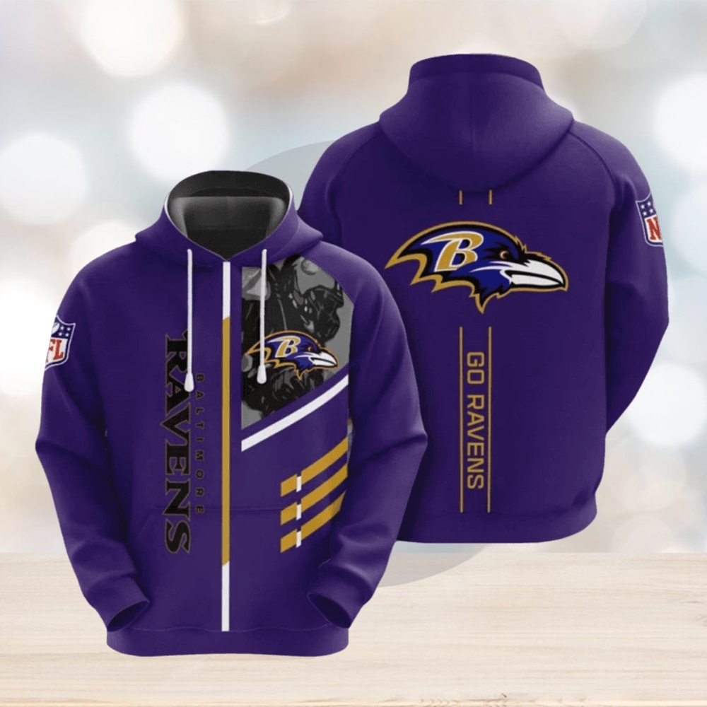 NFL Baltimore Ravens Big Logo Backside Hoodies Print Full NFL Baltimore Ravens Big Logo Backside Hoodies Print Full