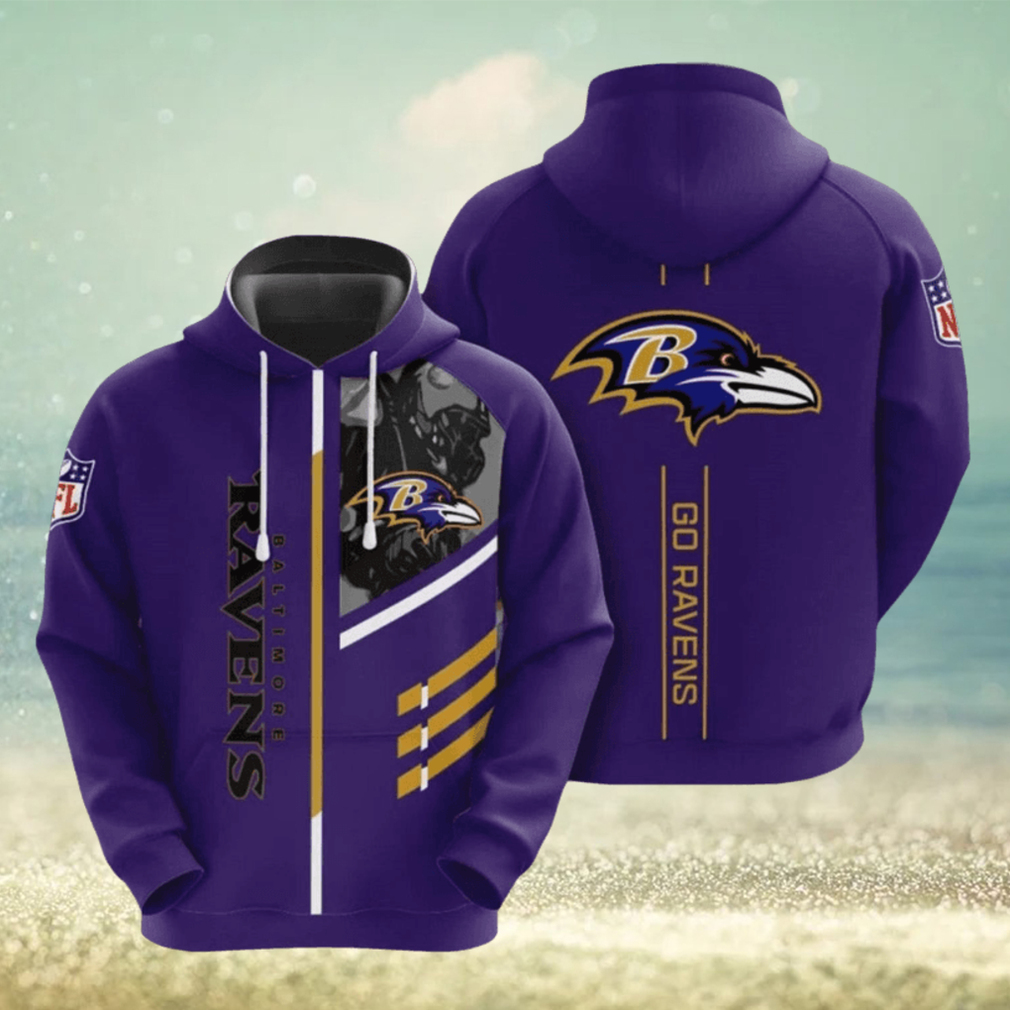 NFL Baltimore Ravens Big Logo Backside Hoodies Print Full NFL Baltimore Ravens Big Logo Backside Hoodies Print Full
