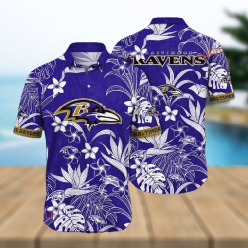 NFL Baltimore Ravens Hawaiian Shirt, Augusttime Aloha Shirt