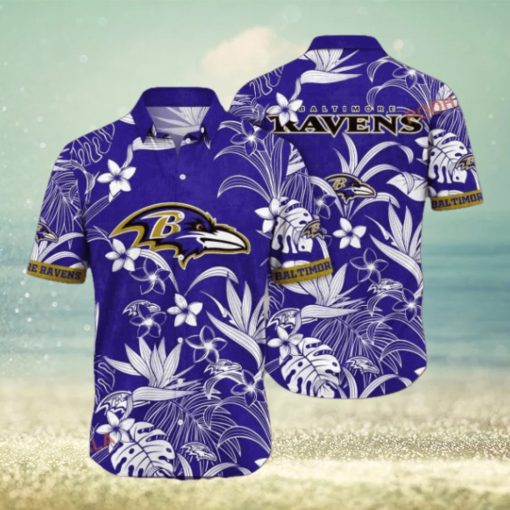 NFL Baltimore Ravens Hawaiian Shirt, Augusttime Aloha Shirt