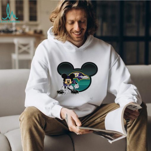 NFL Baltimore Ravens Mickey Mouse Disney Football T shirt