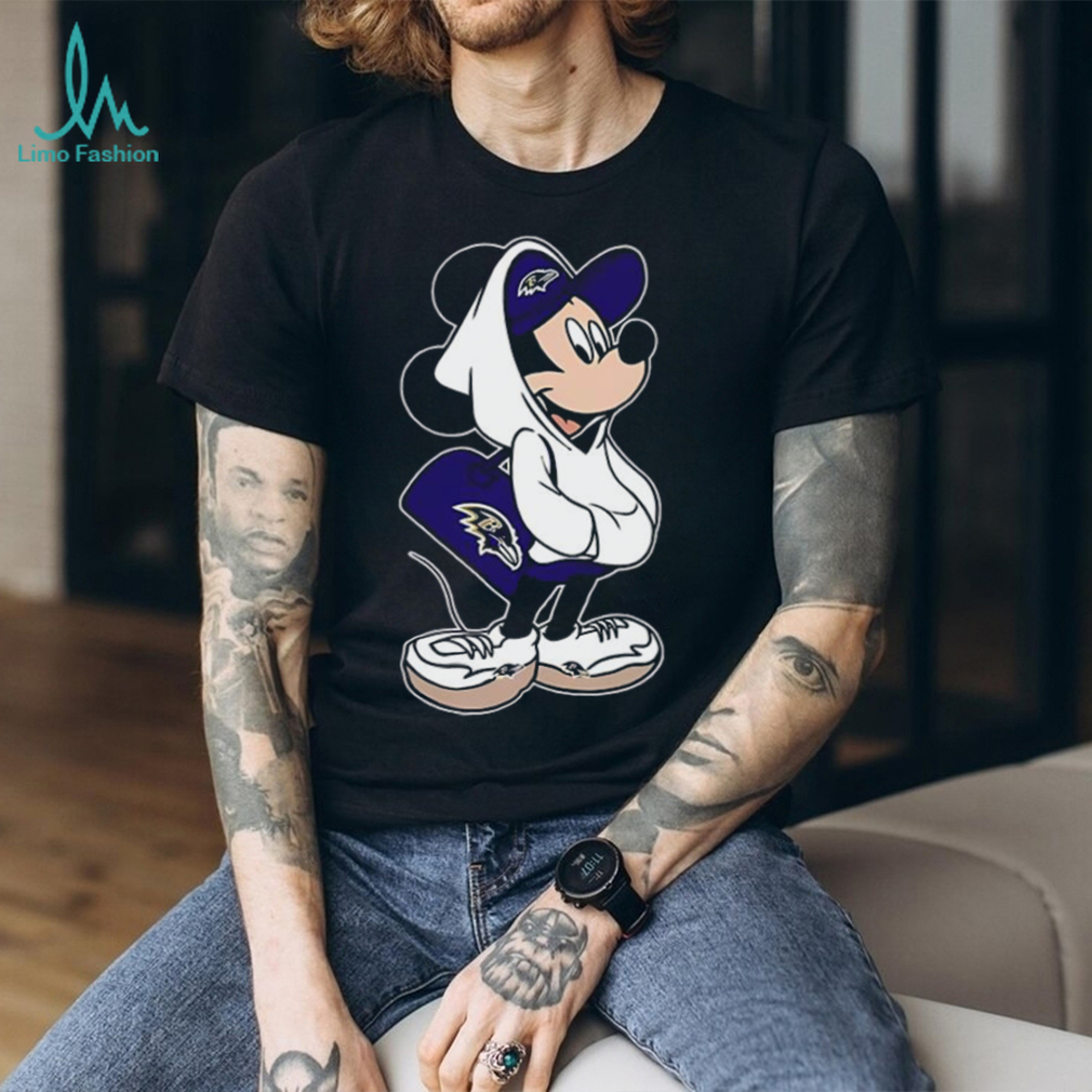 NFL Baltimore Ravens X Disney Mickey Mouse T Shirt NFL Baltimore Ravens X Disney Mickey Mouse T Shirt