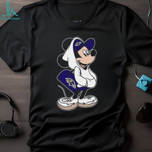 NFL Baltimore Ravens X Disney Mickey Mouse T Shirt